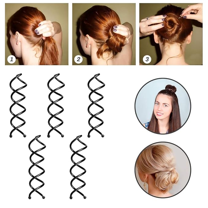 Winkeyes Hair Styling Set - DIY Hair Braiding Tool Kit with Hair Modelling Accessories for Simple and Fast Spiral Braids