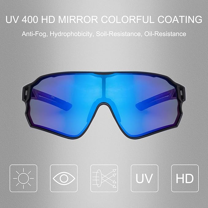 ROCKBROS Polarized Sunglasses UV Protection for Women Men Cycling Sunglasses