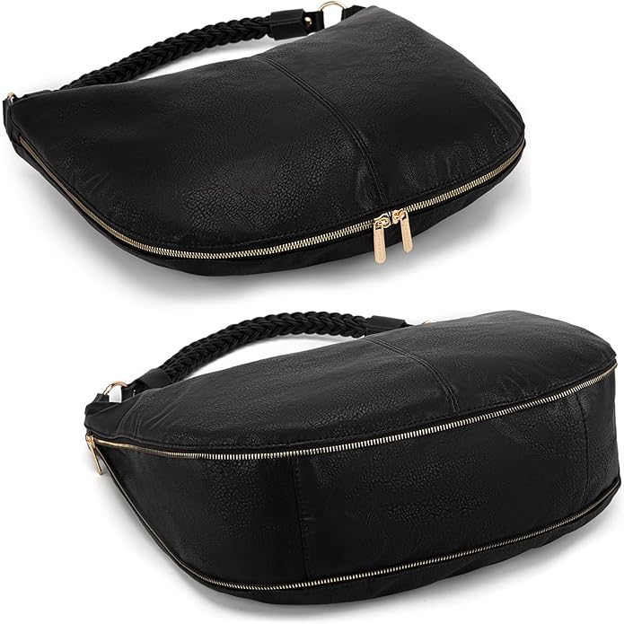Montana West Large Hobo Bags for Women Slouchy Shoulder Purse Handbag with Zipper and Woven Handle
