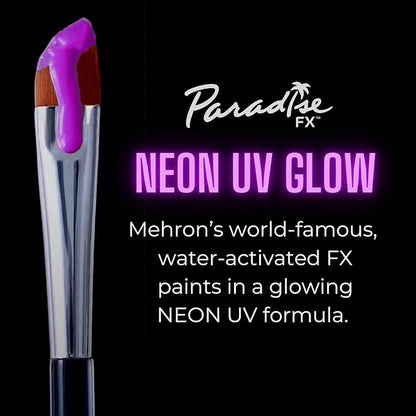 Mehron Makeup Paradise Makeup FX Face & Body Paint (1.4 oz) (Nebula – Neon Purple/Purple UV)