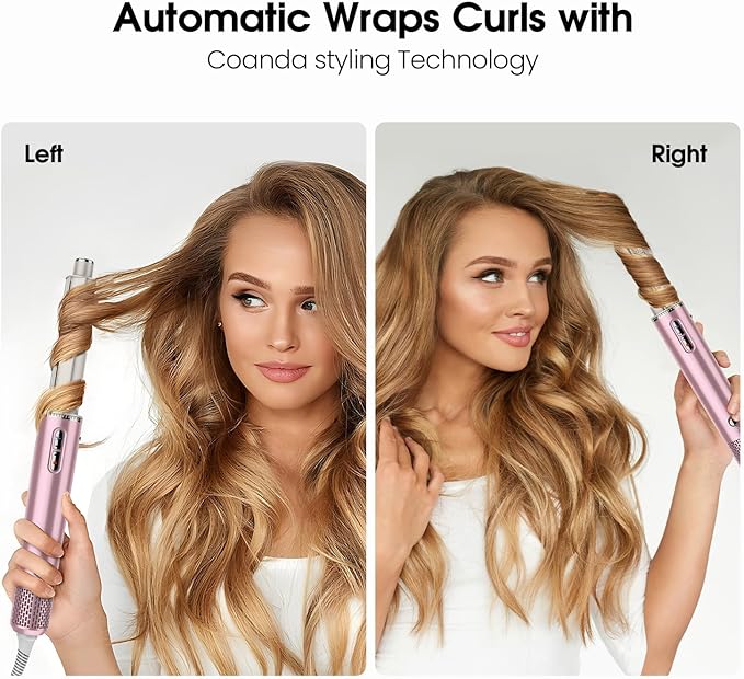 5 in 1 Hair Dryer Brush one Step Professional hot air Brush Set Blow Dryer for Fast Drying, Auto Curling, Straightening Combing Multi Hair Styler