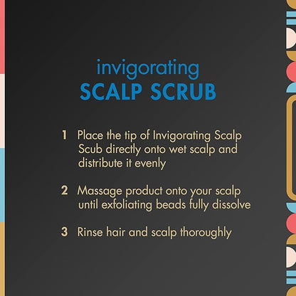 My Black is Beautiful Invigorating Scalp Scrub Treatment for Dry Scalp and Damaged Hair, Blue Ginger and Mint, 4.2 fl oz