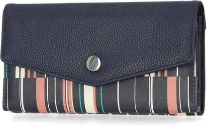 Nautica Money Manager RFID Slim and Small Wallet for Women - Credit Card Holder with Coin Purse and Zipper Wallet, Women's Clutch Organizer