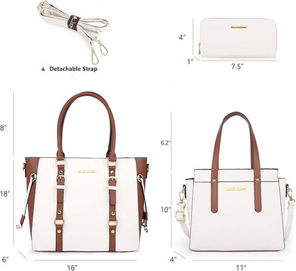 Montana West 3PCS Purses for Women Tote Bag and Wallet Set Shoulder Satchel Handbags