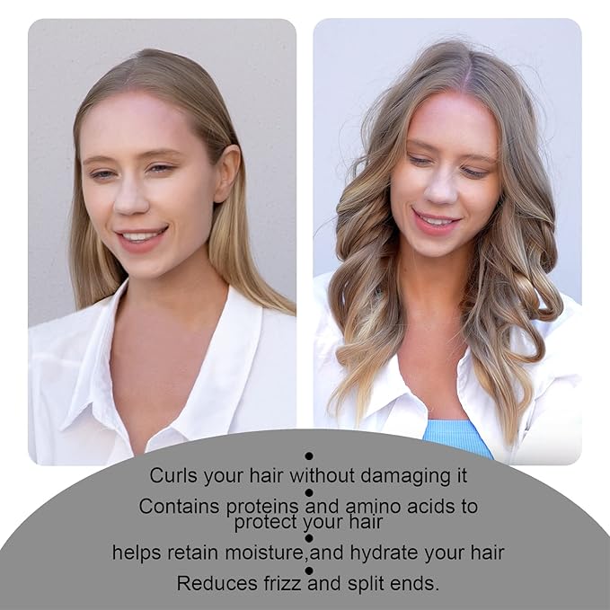 CORATED No Heat Curlers, Heatless Curls for Long Hair, Heatless Curling Rod Headband You Can Sleep In, Silk DIY Hair Styling Tools Kit