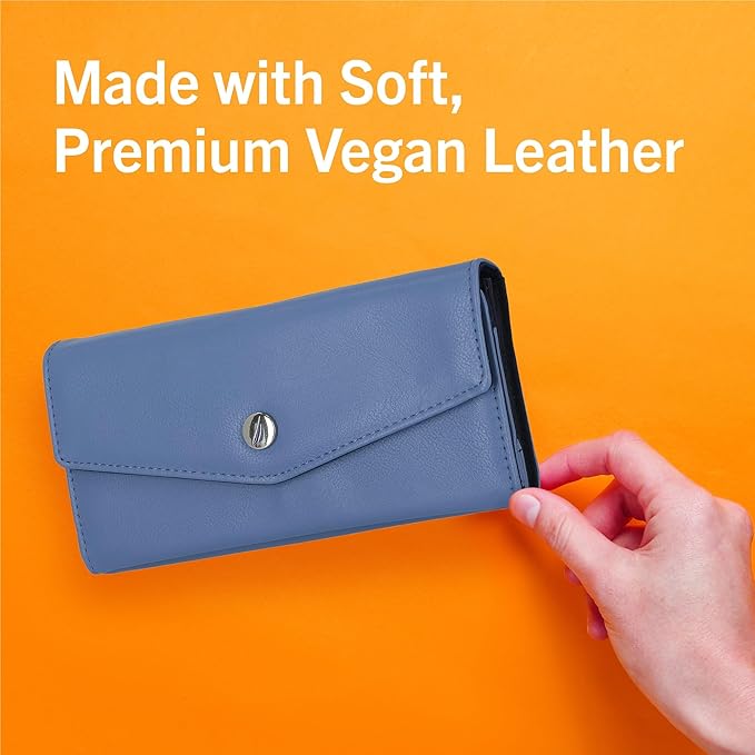 Nautica Money Manager RFID Slim and Small Wallet for Women - Credit Card Holder with Coin Purse and Zipper Wallet, Women's Clutch Organizer