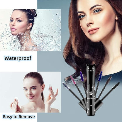 6 Colors Lashes Mascara Eyes Waterproof Fast Dry Eyelashes Curling Lengthening Makeup Eye Lengthening, Lifting, Curling Kit Gift Set