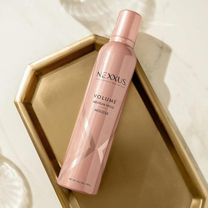 Nexxus Volumizing Foam Hair Mousse, Volume Volumizing Mousse, Hair Styling Mousse, Pink, 10.6 Ounce (Pack of 1)