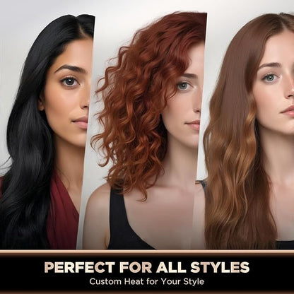 5 in 1 High-Speed Hot Air Styler - Professional Frizz-Free Hair Dryer Brush with Negative Ions, Fast Drying Blow Dryer Brush, No Heat Damage, Auto-Wrap Curl, Volumize, Straighten