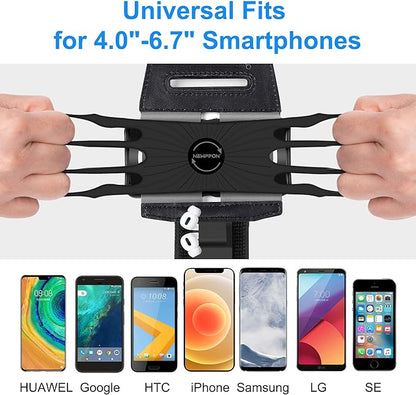 Phone Arm Bands for Runnings : Detachable & 360° Rotatable Water Resistant Armand for Samsung Galaxy S23 S22 S21 S20 Ultra Edge Note FE A50 A60 A70 for Workout Exercise Sports Jogging Gym
