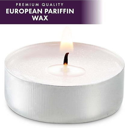 MontoPack Unscented Tea Light Candles Bulk 1000 Pack | 4 Hours, White,Smokeless,Dripless Small Votive Paraffin Tealights | Long-Lasting for Home, Shabbat, Weddings, Events, Emergencies | Mini Candles