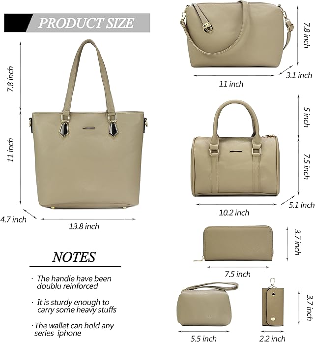 2E-youth Designer Purses and Handbags for Women Satchel Shoulder Bag Tote Top Handle Bag