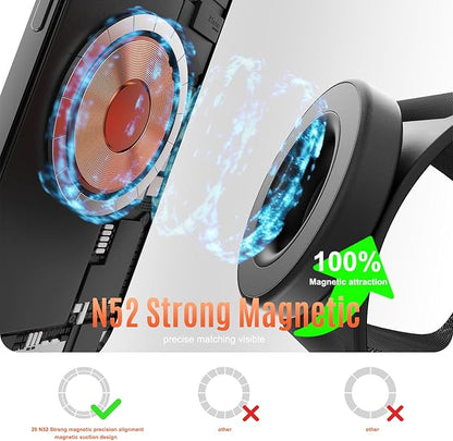 Magnetic Running Phone Holder for iPhone, extendable Anti Drop Rope 360 ° rotatable Magnetic arm with, Double arm Straps,Wristband, Phone Holder, for All Call Phone,iPhone/Sumsung