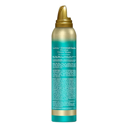 OGX Locking + Coconut Curls Decadent Creamy Mousse, 7.9 Ounce (Pack of 2)