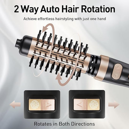 Beautimeter Hair Dryer Brush 3-in-1 Hair Styler: Rotating Blow Dryer Brush with 2-Inch and 1.5-Inch Brushes