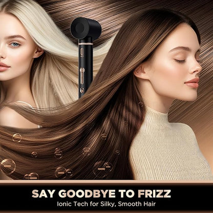 5 in 1 High-Speed Hot Air Styler - Professional Frizz-Free Hair Dryer Brush with Negative Ions, Fast Drying Blow Dryer Brush, No Heat Damage, Auto-Wrap Curl, Volumize, Straighten