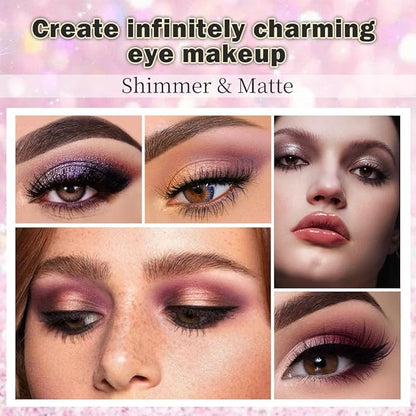 Neutral Smokey Eye Shadow Palette,Nude Mauve Rose Gold Cream Eyeshadow Palette,Make Up Pallets for Women Highly Pigmented Natural Eyeshadow for Eyes Long Lasting Naturing-Looking,Blendable,Vegan