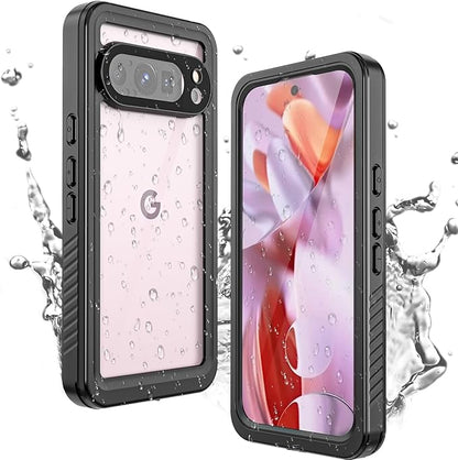 Miimall for Google Pixel 9 Pro Case Waterproof,[IP68 Waterproof &Dual-Layer Protection][Built-in Screen Protector&Camera Protector] Full Body RuggedShockproofWaterproofPhone Case for Pixel 9 Pro 6.3"
