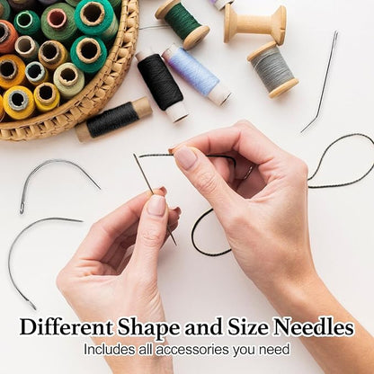 25Pcs 32mm Hairpieces Snap Clips U Shape Wig Clips for Hair Extensions Making Wig Accessories Set Tools (Black)