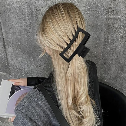Oversized Claw Clips for Thick, Curly and Long Hair - 5" Non-Slip Jaw Clips with Strong Hold for Women and Girls