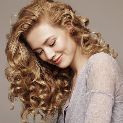 K&K 1.77 Inch Ceramic Tourmaline Ionic Heated Round Brush Curling Brush Creates Blowout Look -Creates Root Volume & Loose Curls Volume Curls Dual Voltage Hair Styling Tool temperture contronal