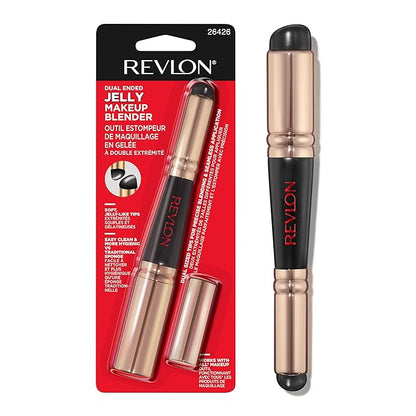 Revlon Dual Ended Jelly Makeup Blender Tool, Valentine's Day Beauty Gifts for Women, Silicone Applicator for Blush, Bronzer, Concealer, Contour, Eyes, and Lips, 1 Count