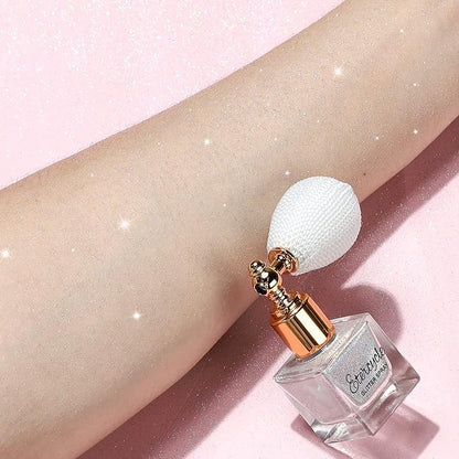Etercycle White Body Glitter Spray, Shimmering Spray Powder Sparkle Powder, Cosmetic Shimmer Makeup Glitter for Hair and Body Face Clothes Nail Art Craft Design Easter Christmas Halloween Crafts