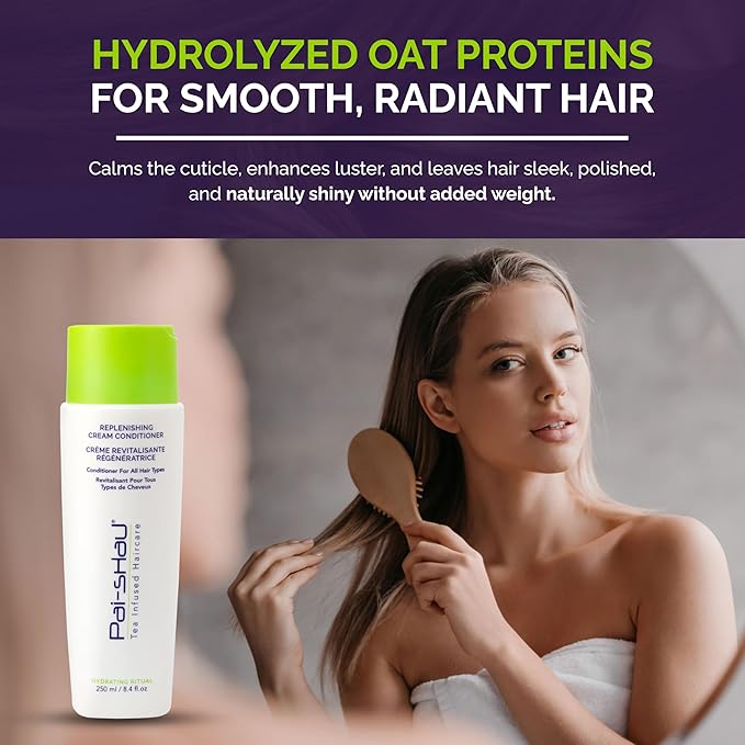 Pai-Shau Replenishing Cream Conditioner - Hydrating Conditioner For All Hair Types - 8.4 Fl Oz