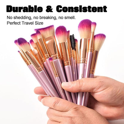 JAF Makeup Brush Set Professional 26 Pcs Synthetic Make Up Brushes with Case Bag