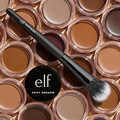 e.l.f. Putty Blush Brush, Vegan Makeup Tool, Flawlessly Applies Putty & Cream Formulas, Creates Airbrushed Effect 1 Count (Pack of 1)