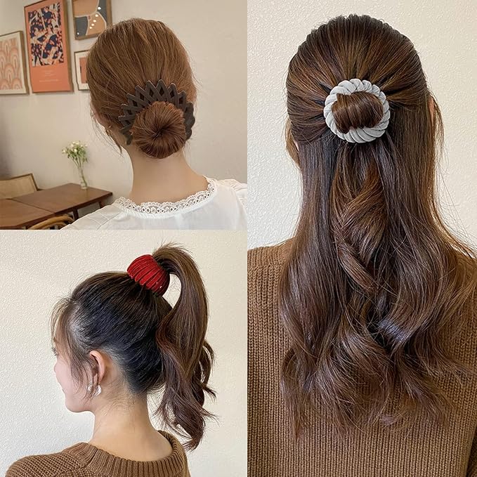 Sizobi Bird Nest Magic Hair Clip, Hair Accessories for Women,Hair Ties Bun Maker Scrunchies for Thick Thin Hair,Hair Clips for Women,Ponytail Holders