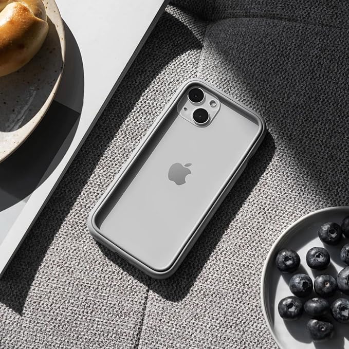 RhinoShield Bumper Case Compatible with [iPhone 15 Pro] | CrashGuard - Shock Absorbent Slim Design Protective Cover 3.5M / 11ft Drop Protection - Black