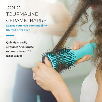 Blow Dryer Brush with Case | Ultra Lightweight Hair Dryer Brush Straightens, Volumizes & Creates Loose Waves | Hot Air | One Step Blowout and Volumizer by SKYPRO