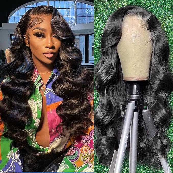 30 Inch Lace Front Wig Human Hair 13x6 HD Body Wave Lace Front Wigs Human Hair Pre Plucked 180 Density Frontal Wigs Human Hair wigs for Black Women 10A Glueless Wigs Human Hair Pre Plucked wig