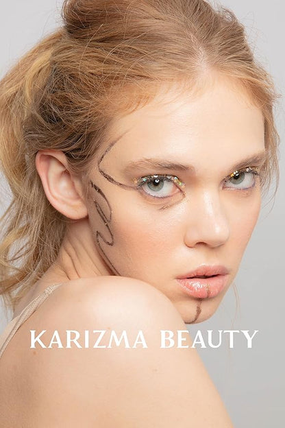 KARIZMA Stars & Moons Body Glitter. 10g Chunky Face Glitter, Hair Glitter, Eye Glitter and Body Glitter for Women. Rave Glitter, Festival Accessories, Cosmetic Glitter Makeup. Loose Glitter Set