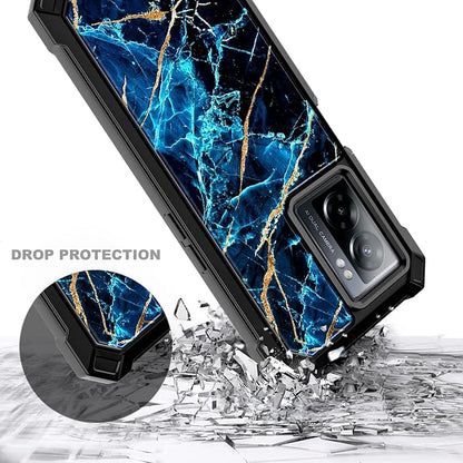 NZND Compatible with OnePlus Nord N300 5G Case with [Built-in Screen Protector], Full-Body Protective Shockproof Rugged Bumper Cover, Impact Resist Phone Case (Sapphire)
