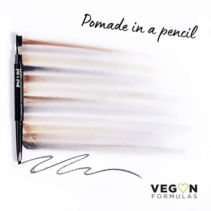 NYX PROFESSIONAL MAKEUP Fill & Fluff Eyebrow Pomade Pencil, Black