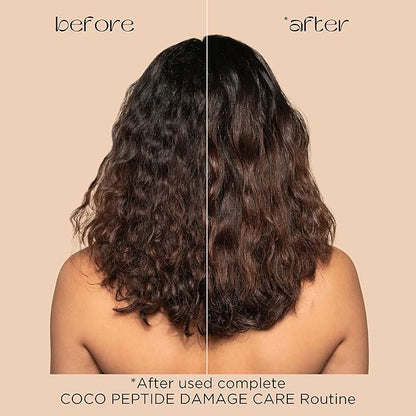 Pacifica Coco Peptide Damage Care Shampoo – Repairing Sulfate-Free Shampoo for Damaged Hair, Split Ends & Breakage, w/Collagen & Peptides Silicone-Free Clean Vegan & Cruelty-Free Dermatologist Tested