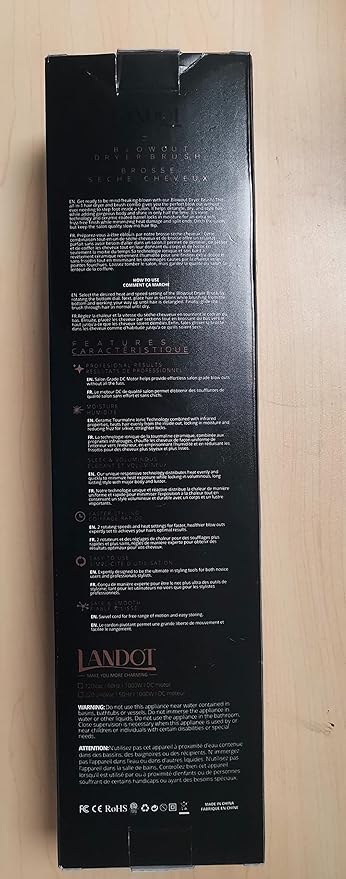 One-Step Hot Air Blow Hair Dryer Brush - 2.4 Inch HairDryer Styler and Volumizer for All Hair Types - Professional Blowout Style and Dry Quickly for Smooth, Frizz-Free Results