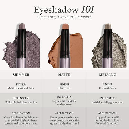 Julep Eyeshadow 101 Cream-to-Powder Waterproof Shadow Stick – Champagne Shimmer – Long-Lasting, Crease-Proof, Medium Golden-Beige Shimmer Cream Eyeshadow with Built-in Smudger