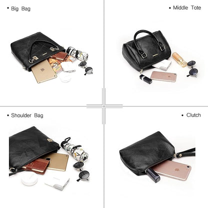 2E-youth Designer Purses and Handbags for Women Satchel Shoulder Bag Tote Top Handle Bag