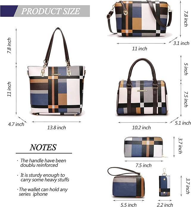 2E-youth Designer Purses and Handbags for Women Satchel Shoulder Bag Tote Top Handle Bag