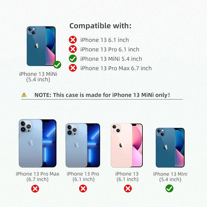 K TOMOTO Compatible iPhone 13 Mini Bumper Case (5.4 Inch), Liquid Silicone [Shock-Absorb] [Raised Edge Protection] [Drop Protection] [Silky and Soft Touch] Frame, Sand Pink