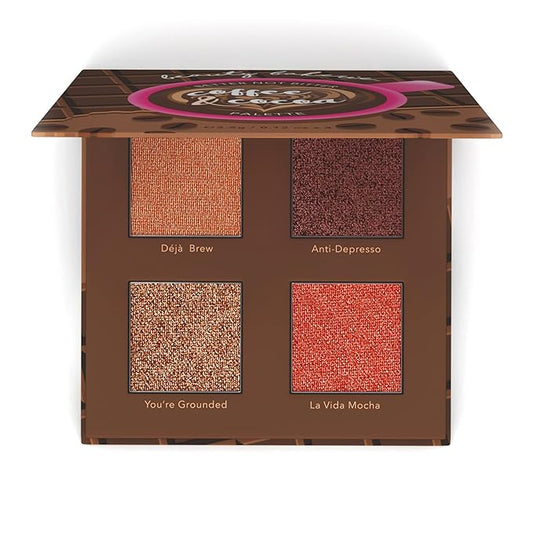Beauty Bakerie Coffee & Cocoa Palette, Versatile Blush and Bronzer Powder Palette for Every Skin Tone, Creamy Satin Finish, 4 Sugary Shades, Highlight, Contour, Blush Kit for Women