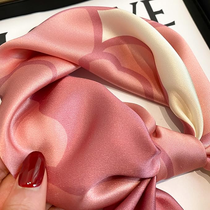 100% Pure Mulberry Silk Scarfs 26"x26" Square Scarf Women Neckerchief Headscarf hair scarf bandana Gift Packed