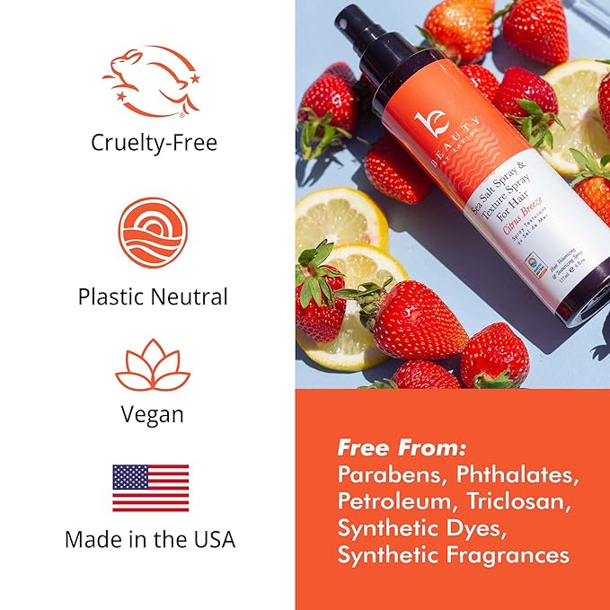 Sea Salt Spray for Hair - Texture Hair Spray for Men & Women, Seasalt Water for Beach Waves