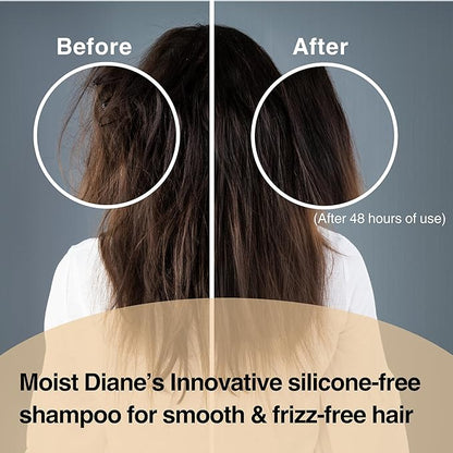 Moist Diane Keratin Hair Treatment for Frizzy Hair & Coarse Hair Women and Men, Organic Hair Care with Argan Oil & Plum Oil from Japan, Sulfate & Paraben Free, EXTRA SMOOTH & STRAIGHT, 15.2 Fl Oz