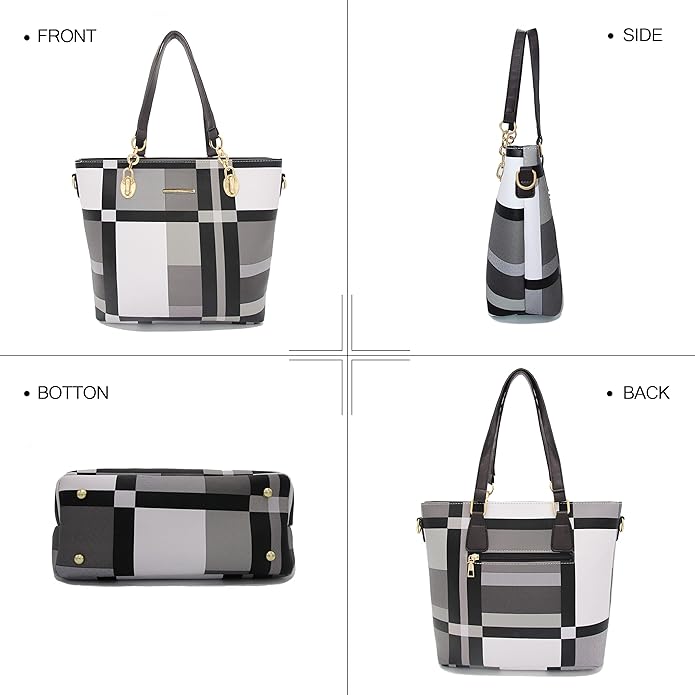 2E-youth Designer Purses and Handbags for Women Satchel Shoulder Bag Tote Top Handle Bag