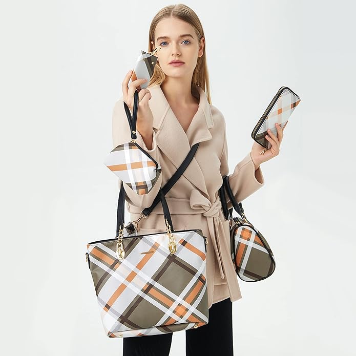2E-youth Designer Purses and Handbags for Women Satchel Shoulder Bag Tote Top Handle Bag