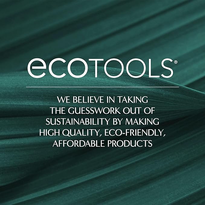 EcoTools Blurring Blender Makeup Sponge Duo, Makeup Blender Sponge For Blurred Skin, For Liquid & Cream Foundation, Cloud Coverage Memory Foam, Eco Friendly & Latex Free, Cruelty-Free & Vegan, 2 Count